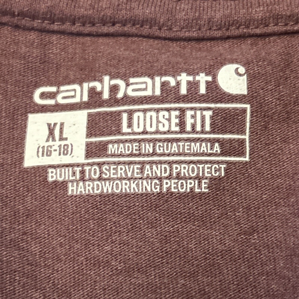 Carhartt (2021) Pink Spell Out T Shirt‎ XL (16-18) Loose Fit Women's RN14806 - Picture 5 of 8